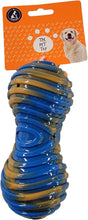 Load image into Gallery viewer, PawFam Rubber Squeak Dog Puppy Toy Chew Bone Shaped, Assorted Colors, 1 ea.