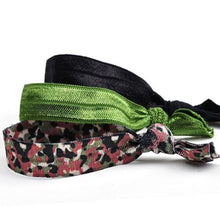 Load image into Gallery viewer, Goody WoMens Ouchless Ribbon Elastics, Camo, 3 Count