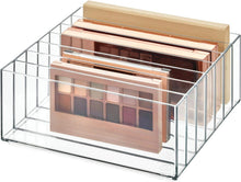 Load image into Gallery viewer, iDesign Clarity BPA-Free Plastic Divided Wide Makeup Palette Organizer