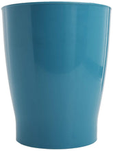 Load image into Gallery viewer, iDesign Round Plastic Waste Basket, The Franklin Collection β Teal Blue