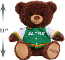 Load image into Gallery viewer, Just Play HBCyoU FAMU 10-inch Snuggly Letterman Teddy Bear
