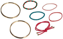 Load image into Gallery viewer, Goody Boutique Hair Tie Bracelets, Skinny Gold, 7 Count MFB