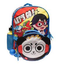 Load image into Gallery viewer, Ryan’s World 4 Piece Backpack Set for Girls and Boys, Kids School Travel Bag