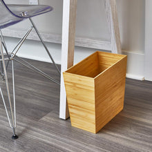 Load image into Gallery viewer, iDesign Rectangular Bamboo Waste Basket, The Formbu Collection