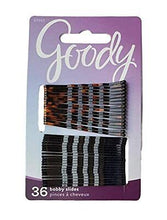 Load image into Gallery viewer, Goody Hair Bobby Pins/Slides 36 CT #07087 Black & Tortoise Brown