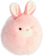 Load image into Gallery viewer, Aurora® Vibrant Spring Bunny Puff Stuffed Animal - Decorative Charm Pink 5 In