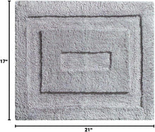 Load image into Gallery viewer, iDesign Spa Small Microfiber Accent Shower Rug, Bath Mat - Gray