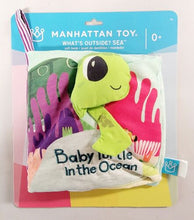 Load image into Gallery viewer, Manhattan Toy What's Outside? Sea-Themed Soft Baby Activity Book with Rattle