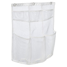 Load image into Gallery viewer, ID Una Bathroom Over Door Mesh Shower Caddy for Shampoo, Conditioner, White