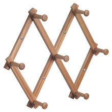 Load image into Gallery viewer, ID Formbu Wall Mount Entryway Expanding Storage Rack for Jackets Natural Bamboo