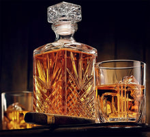 Load image into Gallery viewer, Bormioli Rocco Selecta Collection Whiskey Decanter 33.75oz Diamond Design