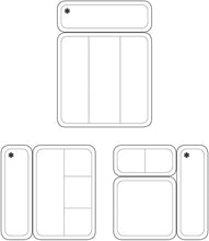 Load image into Gallery viewer, iDesign Clarity Interlocking Drawer Organizer, Extra Large, Clear