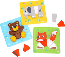 Load image into Gallery viewer, Learning Curve My First Animals Jigsaw Puzzle Set for Kids, Multicolor