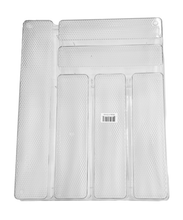 Load image into Gallery viewer, Oggi Silverware Organizer Tray, 6-Compartment, Clear