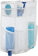 Load image into Gallery viewer, ID Una Bathroom Over Door Mesh Shower Caddy for Shampoo, Conditioner, White