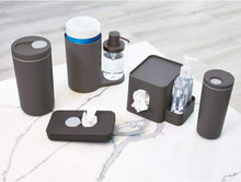 Load image into Gallery viewer, iDesign Reusable Wipe Dispensing Canister for the Car, Bathroom, Charcoal