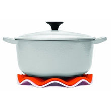 Load image into Gallery viewer, FusionBrands HeatWave Trivet with Removable Silicone Pot Holder - Blue