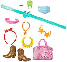 Load image into Gallery viewer, Barbie Accessories Western Pack with 11 Storytelling Pieces