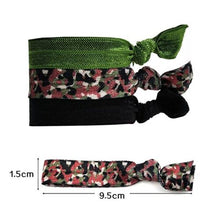 Load image into Gallery viewer, Goody WoMens Ouchless Ribbon Elastics, Camo, 3 Count