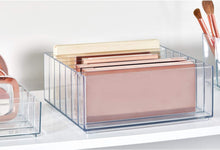Load image into Gallery viewer, iDesign Clarity BPA-Free Plastic Divided Wide Makeup Palette Organizer
