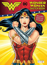 Load image into Gallery viewer, Wonder Woman 48-Page Deluxe Activity Sketch Book with 30 Stickers