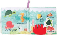 Load image into Gallery viewer, Manhattan Toy What's Outside? Sea-Themed Soft Baby Activity Book with Rattle