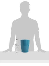 Load image into Gallery viewer, iDesign Round Plastic Waste Basket, The Franklin Collection β Teal Blue