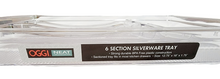 Load image into Gallery viewer, Oggi Silverware Organizer Tray, 6-Compartment, Clear