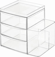 Load image into Gallery viewer, iDesign Clarity Cosmetic Organizer - 3 Drawers, Clear
