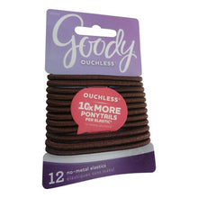 Load image into Gallery viewer, Goody WoMens Ouchless Elastics, Brunette, 12 Count