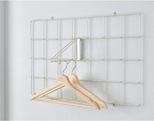 Load image into Gallery viewer, iDesign Jayce Metal Hanger Hook Modular Grid Wall System Satin Silver
