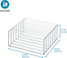 Load image into Gallery viewer, iDesign Clarity BPA-Free Plastic Divided Wide Makeup Palette Organizer