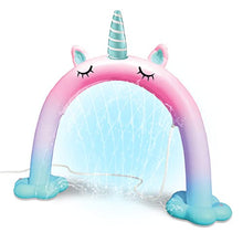 Load image into Gallery viewer, Splash Buddies Sprinklers for Yard – Unicorn Inflatable Sprinkler Arch for Kids