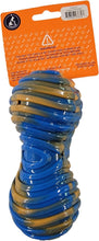 Load image into Gallery viewer, PawFam Rubber Squeak Dog Puppy Toy Chew Bone Shaped, Assorted Colors, 1 ea.