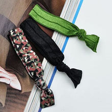 Load image into Gallery viewer, Goody WoMens Ouchless Ribbon Elastics, Camo, 3 Count