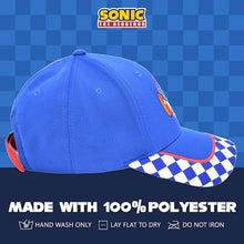 Load image into Gallery viewer, Sonic The Hedgehog Baseball Cap, Kids Adjustable Baseball Hat, Blue, One Size