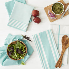 Load image into Gallery viewer, DII Assorted Woven Dishtowel Collection Classic Oversized, 20x28, Aqua, 5 Piece