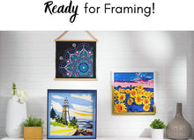 Load image into Gallery viewer, Plaid Sea Turtle Mandala Modern Dot Kit, 14" x 14" Paint by Numbers
