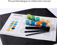 Load image into Gallery viewer, Plaid Sea Turtle Mandala Modern Dot Kit, 14" x 14" Paint by Numbers