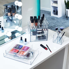 Load image into Gallery viewer, iDesign The Sarah Tanno Collection Cosmetic Organizer Cube, Clear