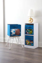 Load image into Gallery viewer, iDesign Emmy Fabric Storage Cube Bin, Small Basket Container Dual Side Handles