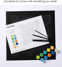 Load image into Gallery viewer, Plaid Sea Turtle Mandala Modern Dot Kit, 14" x 14" Paint by Numbers