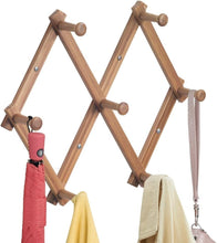 Load image into Gallery viewer, ID Formbu Wall Mount Entryway Expanding Storage Rack for Jackets Natural Bamboo