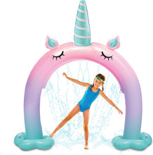 Load image into Gallery viewer, Splash Buddies Sprinklers for Yard – Unicorn Inflatable Sprinkler Arch for Kids