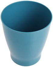 Load image into Gallery viewer, iDesign Round Plastic Waste Basket, The Franklin Collection β Teal Blue