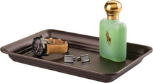 Load image into Gallery viewer, iDesign Vanity Tray Organizer, Set of 2, 9.7" x 6.3" x 1", Bronze