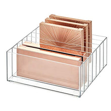 Load image into Gallery viewer, iDesign Clarity BPA-Free Plastic Divided Wide Makeup Palette Organizer