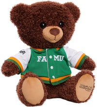 Load image into Gallery viewer, Just Play HBCyoU FAMU 10-inch Snuggly Letterman Teddy Bear