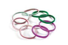Load image into Gallery viewer, Goody SlideProof Active Hair Tie Elastics, Sparkly Neon, 8 Count