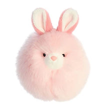 Load image into Gallery viewer, Aurora® Vibrant Spring Bunny Puff Stuffed Animal - Decorative Charm Pink 5 In